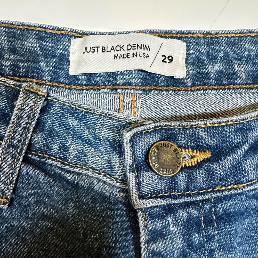 Just Black Denim Jeans Size 29 - Picture 4 of 6